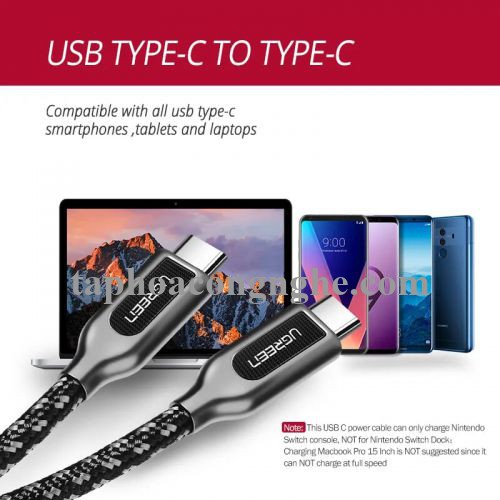 Ugreen 50223 0.5M Cáp USB TypeC sang USB mạ Zinc alloy cao cấp US265 30050223